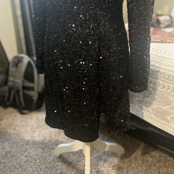 SHEIN Dresses & Skirts - Black sequin cocktail dress, NEW